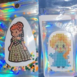 Disney Princess 5D Sticker Kit - DIY Craft - Anna & Elsa Frozen - Diamond Art